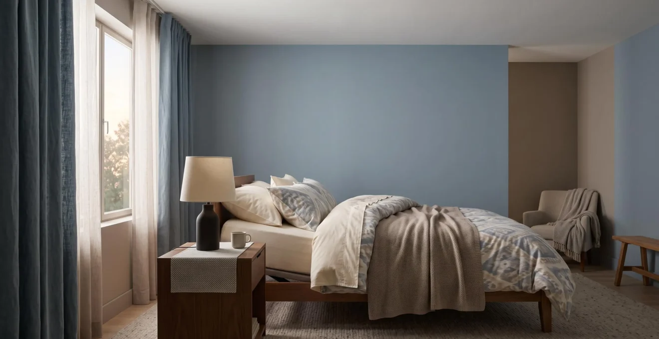 Chambre à coucher paisible et cocooning aménagée pour favoriser le sommeil profond d'une personne âgée