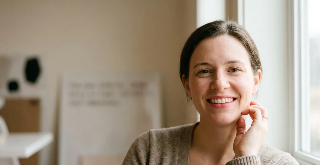 Portrait naturel d'une personne souriante aux gencives saines, symbole de guérison naturelle en 15 jours