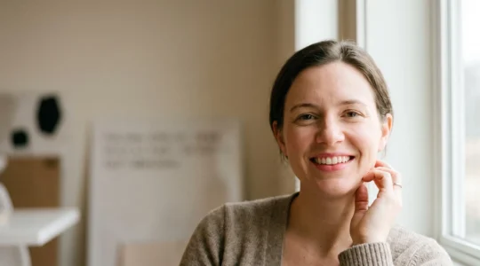 Portrait naturel d'une personne souriante aux gencives saines, symbole de guérison naturelle en 15 jours